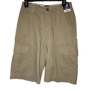 Boys NWT J. Khaki Cargo Shorts size 16